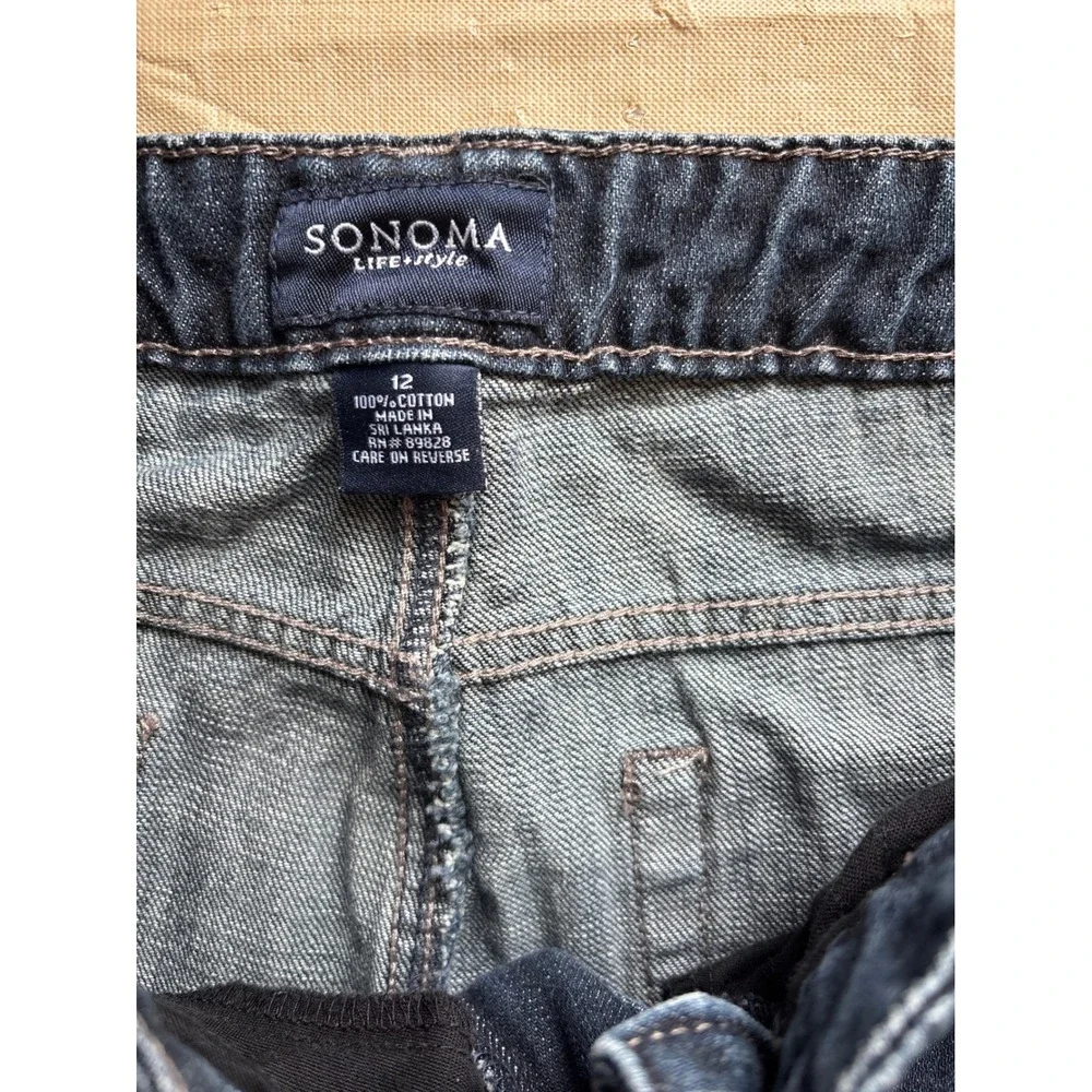 Sonoma Life Style Mens 100% Cotton Straight Leg Blue Jeans Size 12 33x28